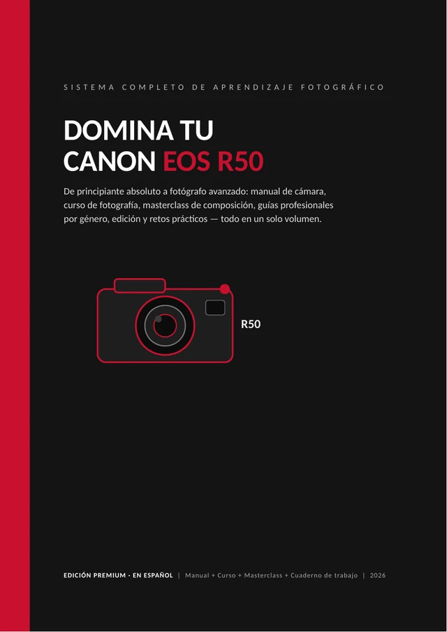 Portada de la guía Domina tu Canon EOS R50